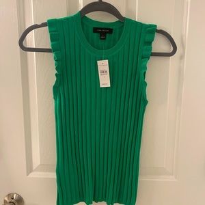 Ann Taylor sleeveless ribbed sweater top.